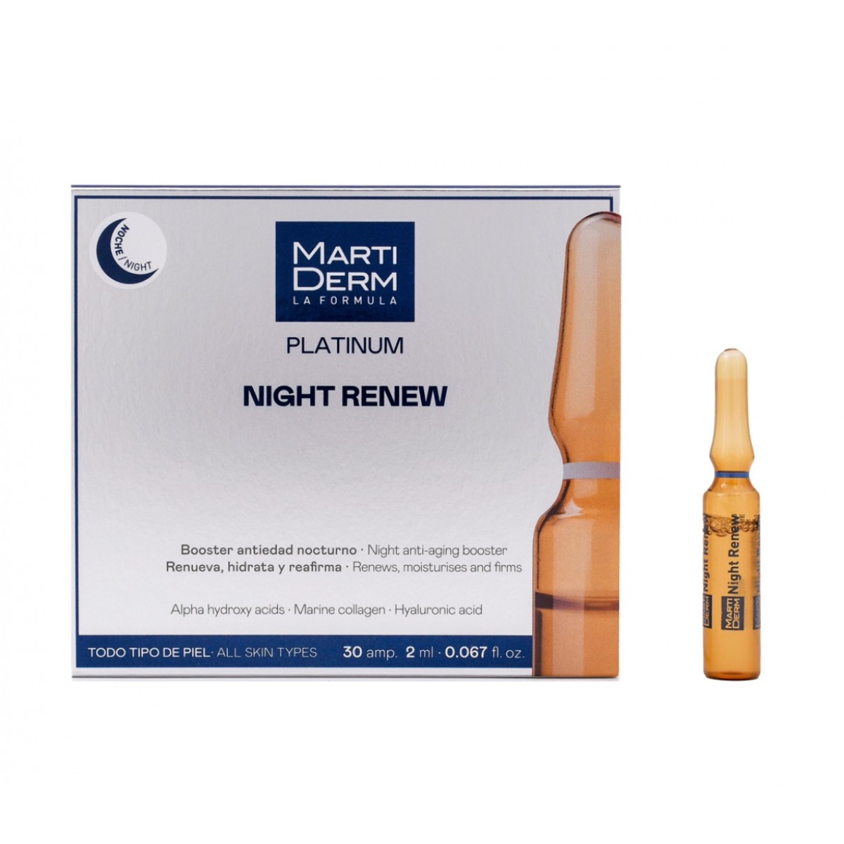 Ночные ампулы Martiderm NIGHT RENEW 30 шт Ночные ампулы Martiderm NIGHT RENEW 30 шт